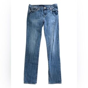 Rock Republic Berlin Women’s Stretch Jeans Embroidered Studded Medium Denim